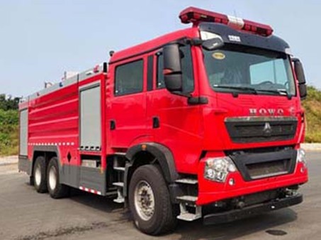 國六16噸重汽豪沃后雙橋水罐消防車(chē)圖片 國六16噸重汽豪沃后雙橋水罐消防車(chē)圖片