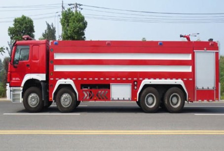國六24噸重汽豪沃前四后八水罐消防車(chē)圖片 國六24噸重汽豪沃前四后八水罐消防車(chē)圖片