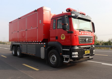 拉消防機器人的消防車(chē)_消防器材運輸車(chē)_博利牌BLT5210TXFZX80/JY-S6型自裝卸式消防車(chē) 拉消防機器人的消防車(chē)_消防器材運輸車(chē)_博利牌BLT5210TXFZX80/JY-S6型自裝卸式消防車(chē)